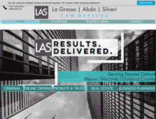 Tablet Screenshot of laslawoffices.com